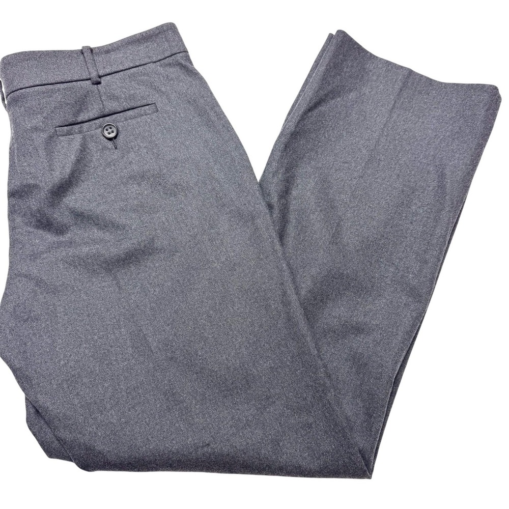 Agnona Dress Pants Womens 46 Italy 10 US‎ Gray Wool Berdorf Goodman Office 36x28